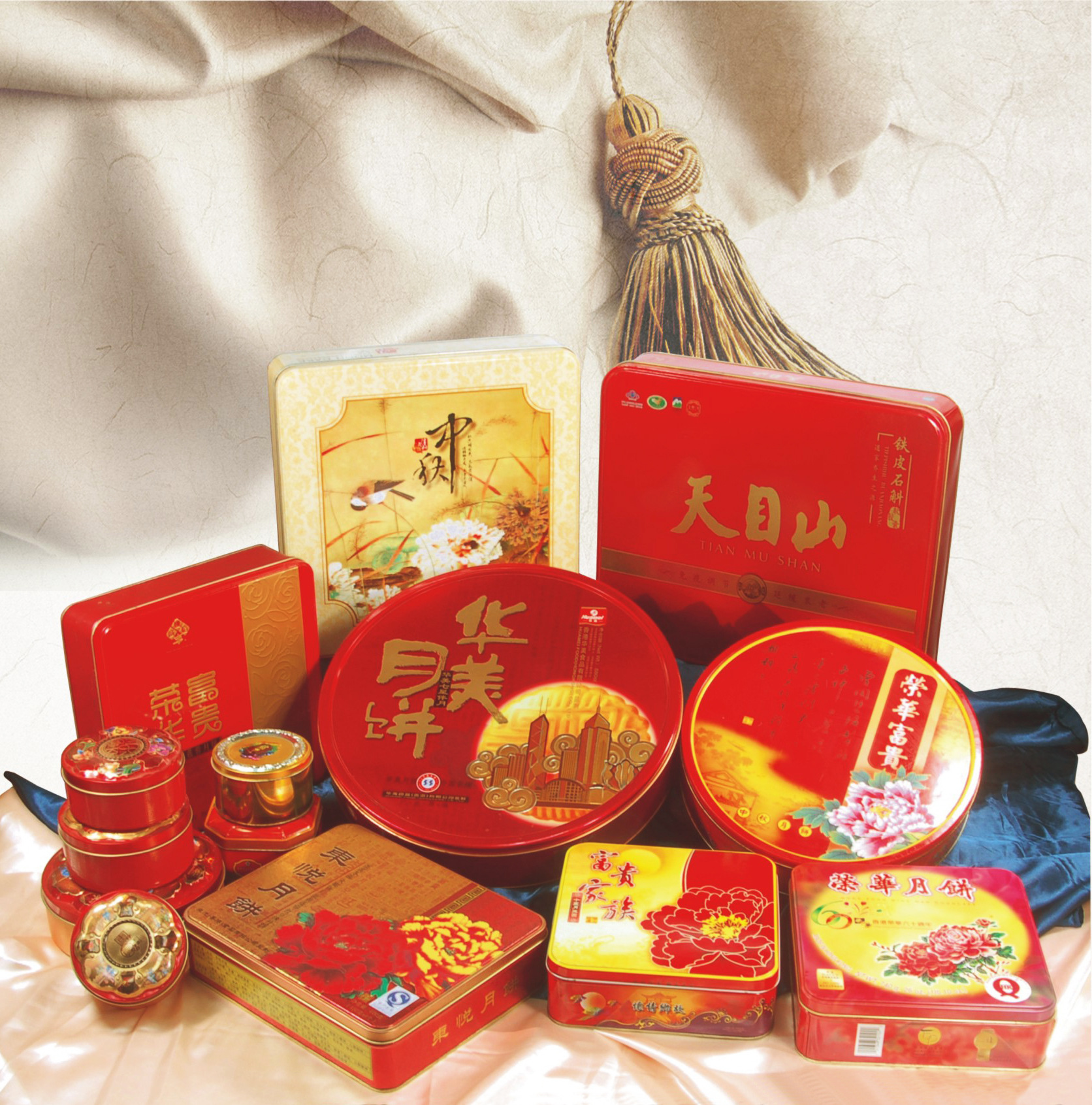 厂家定制 中秋月饼食品铁盒 月饼铁盒包装 食品铁罐