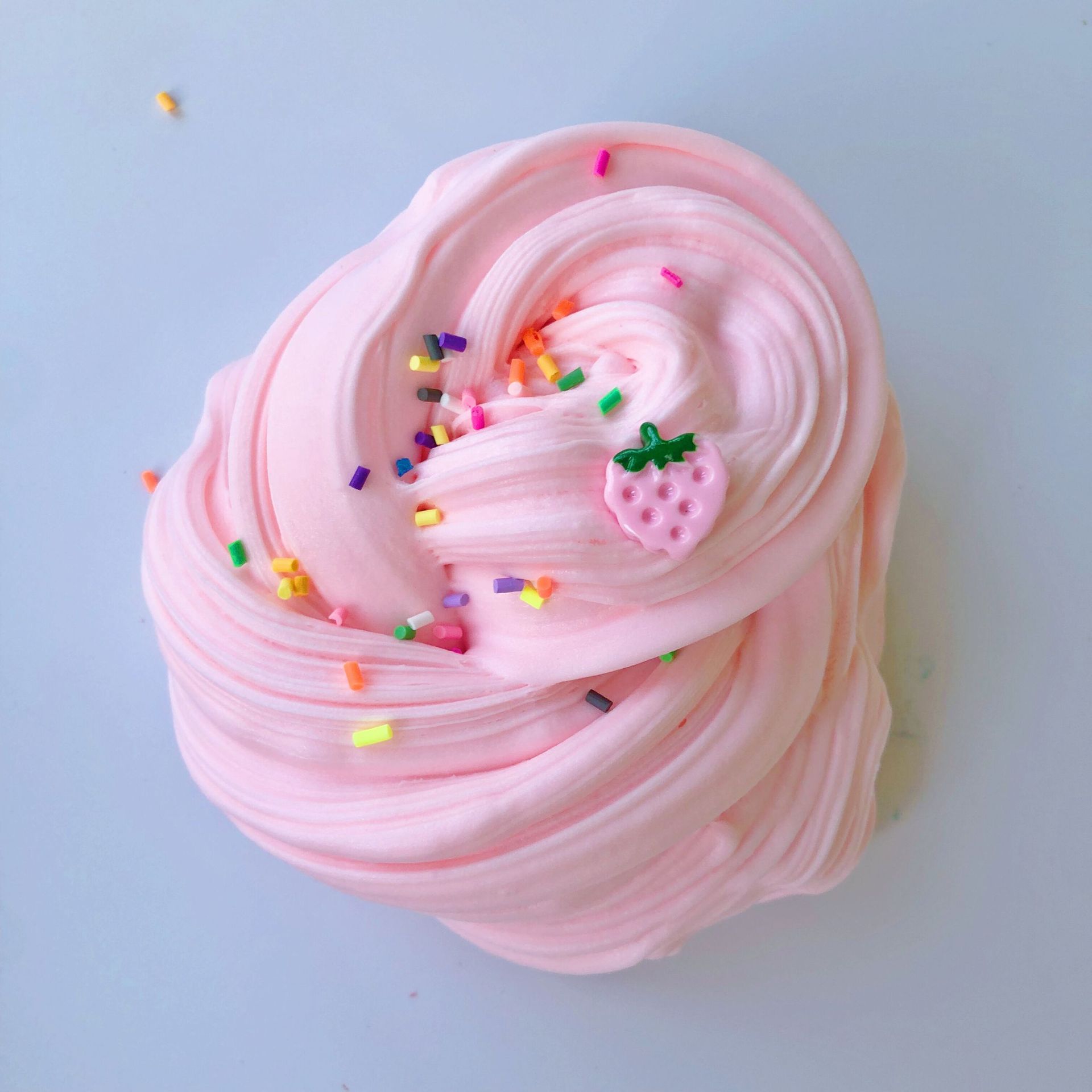 厂家直销越玩越大起泡胶slime拉面泥戳戳泥diy菠萝棉花泥200ml