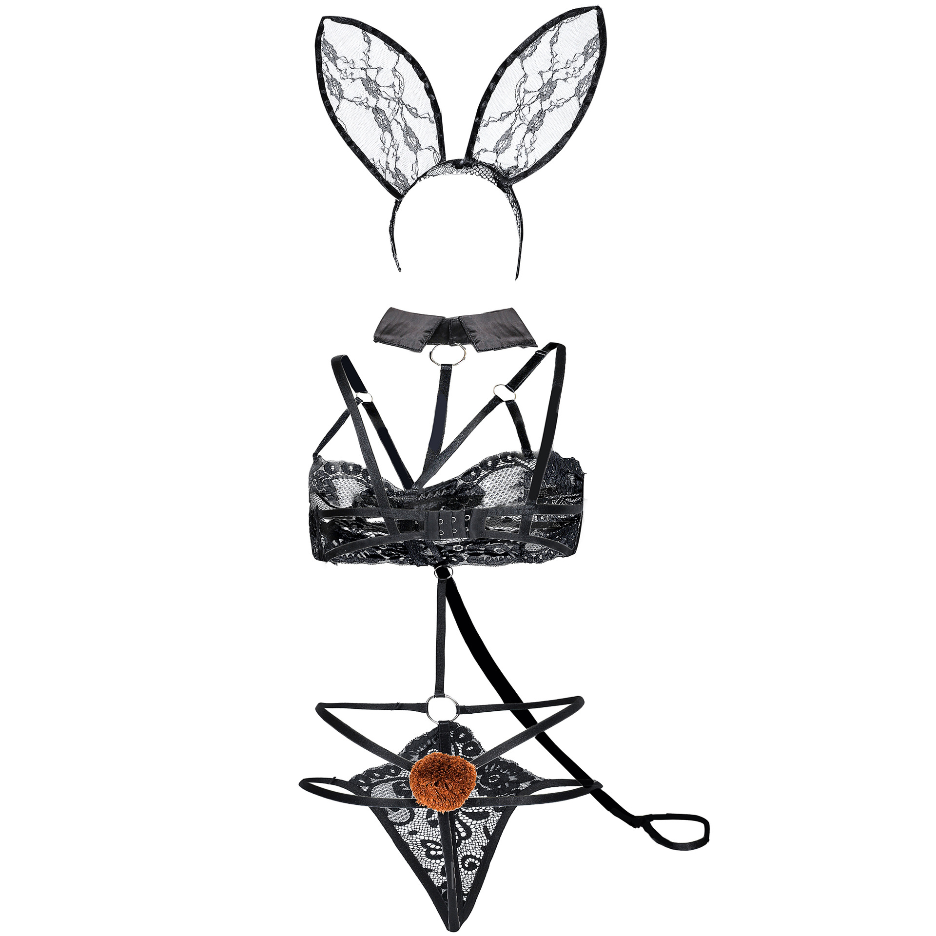 m-xxl欧美性感连体衣兔女郎服 角色扮演兔子装 情趣内衣 三点式