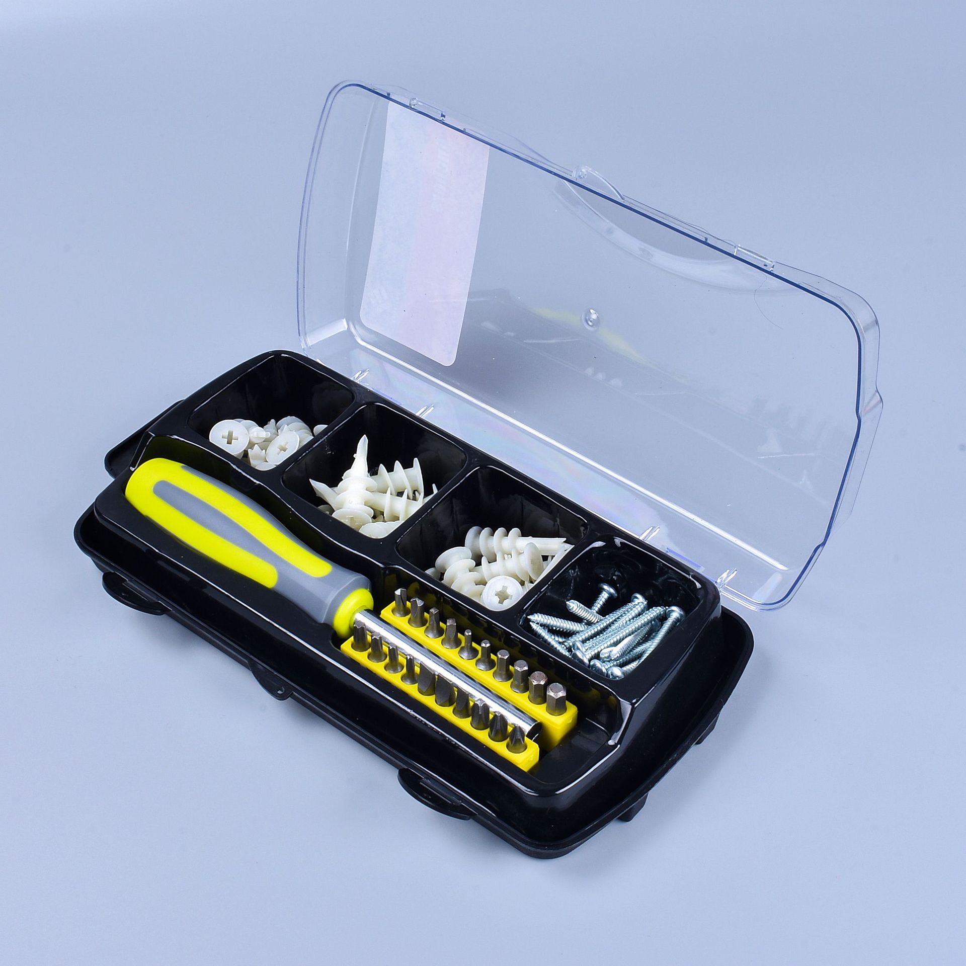 2019 新款螺丝刀 膨胀管 自攻螺丝 批头 家用 小五金 工具组套