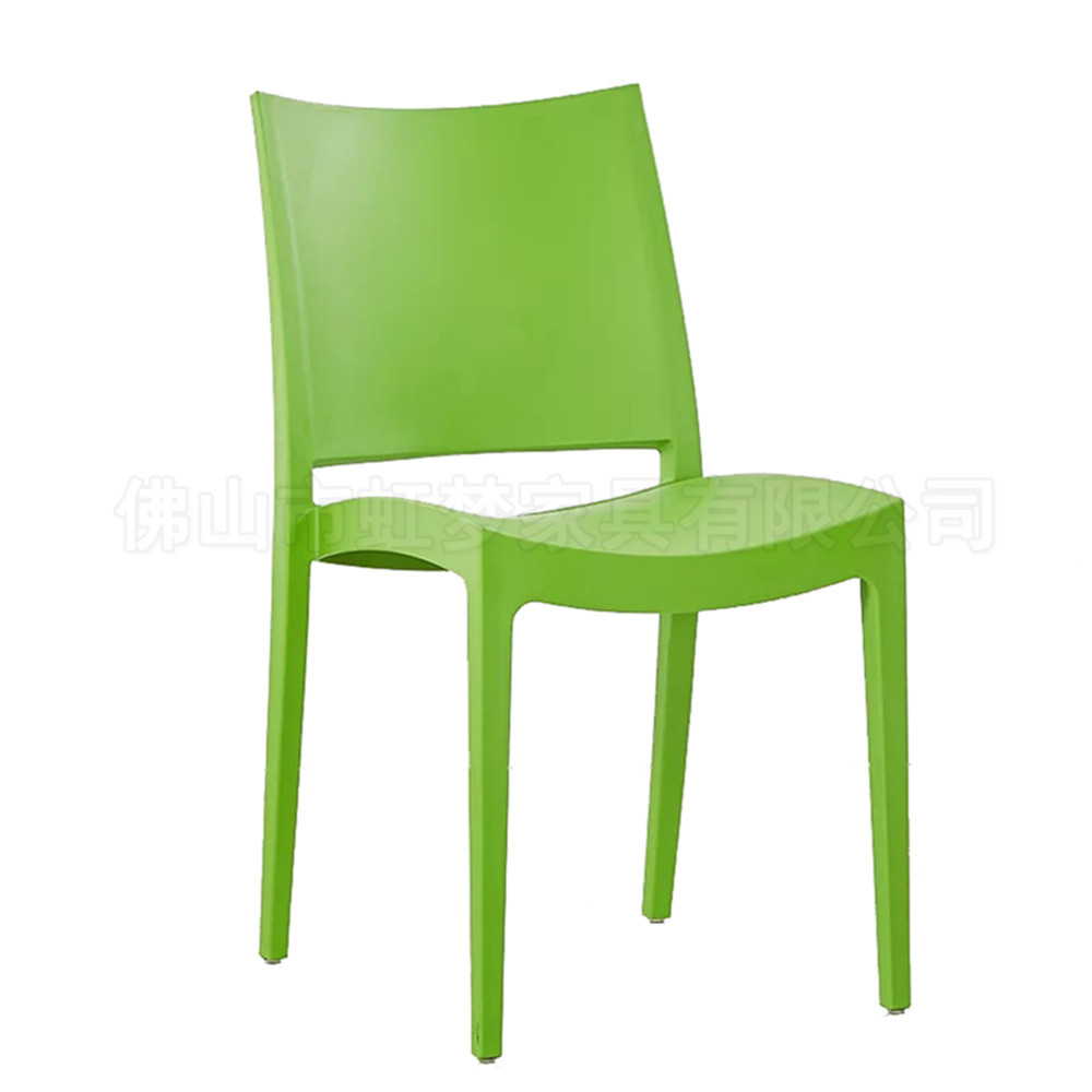 绿色塑料培训椅[pc169]会议室展会可堆叠椅子|连锁餐厅露台塑料椅