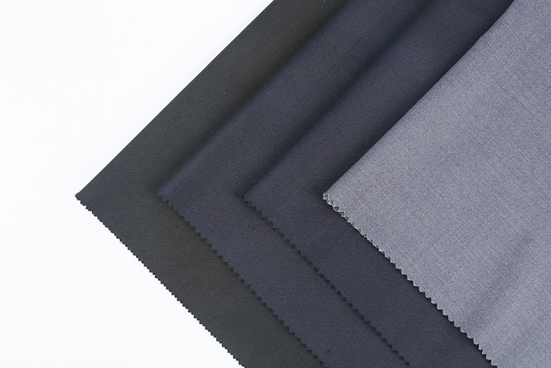 秋冬新款tr色纺缎背混纺面料 平纹弹力西装面料服装制服夹克面料