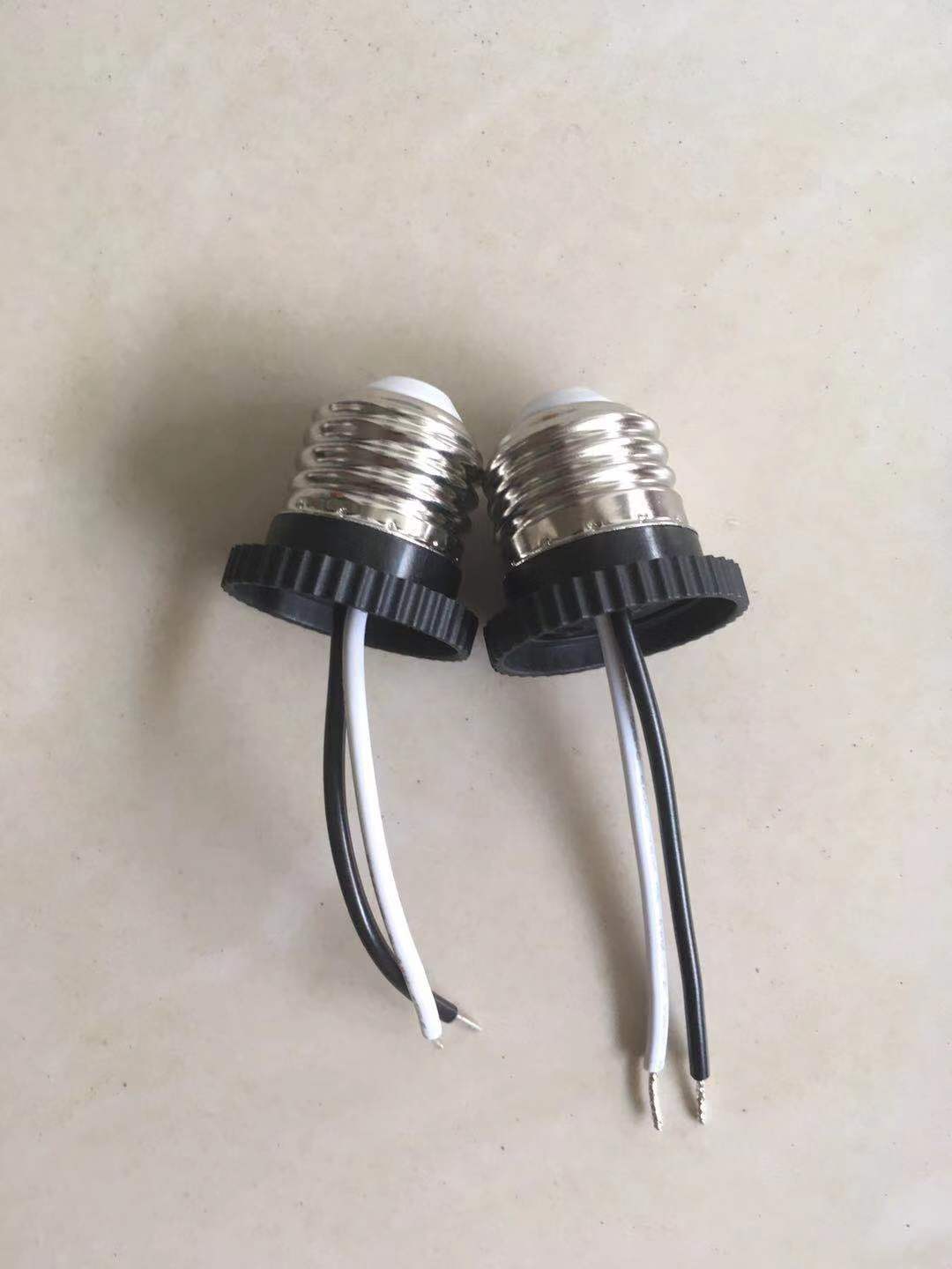美规筒灯连接器e26灯头led转换头可选配线长度led筒灯灯头