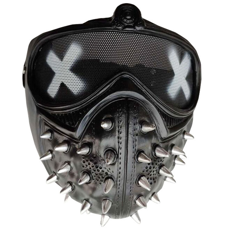 看门狗半脸面具万圣节面罩watch dogs游戏角色扮演装扮影视道具