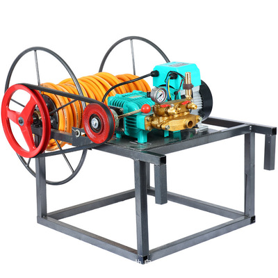 新型电动自动收管打药机 48v60v通用电瓶带动远程遥控打药机