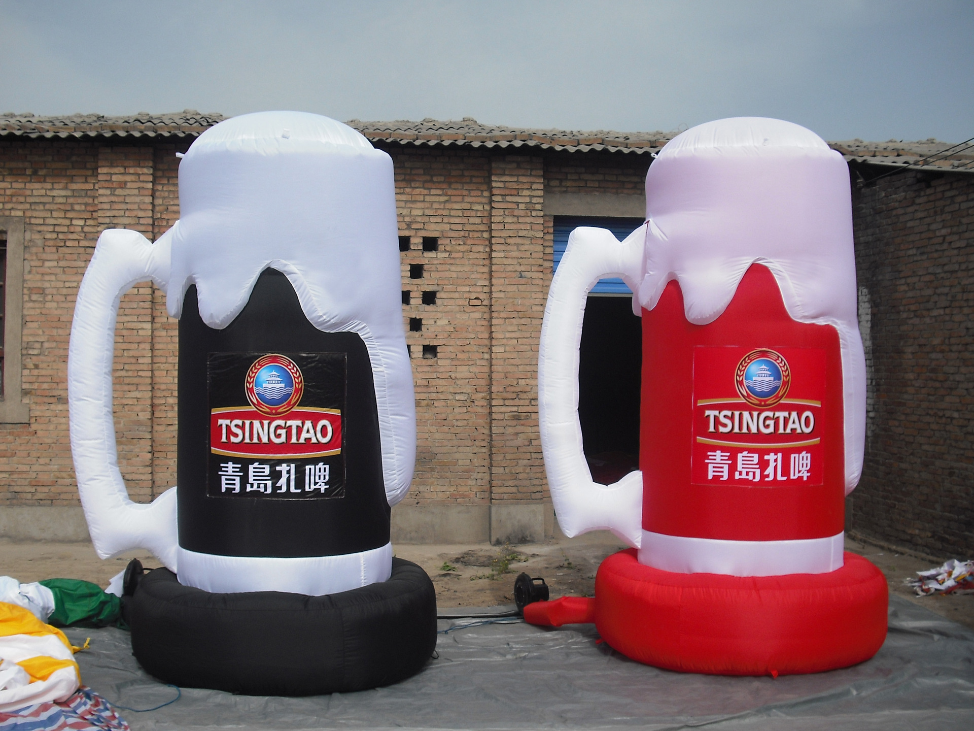 全国包邮 充气雪花啤酒模型 充气瓶模 充气啤酒瓶