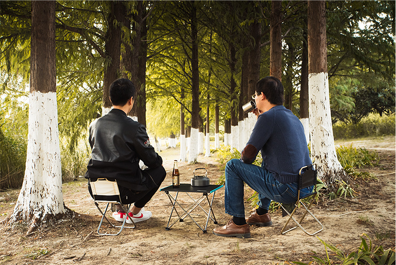 山趣户外铝合金折叠椅靠背折叠马扎坐车写生画画椅便携式钓鱼凳子