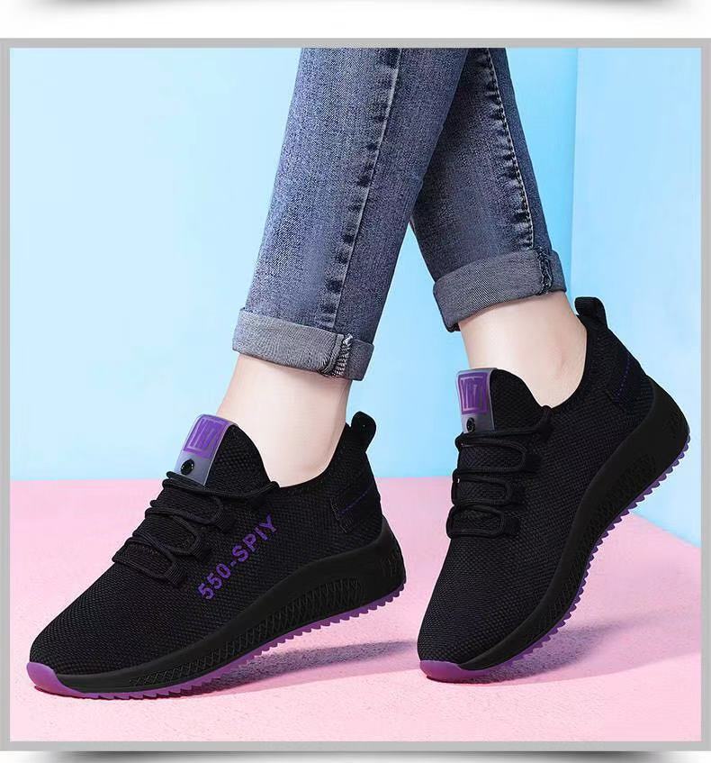 2022 New Sports Shoes Women's Shoes Korean Breathable Comfortable Running Shoes Trendy Wild Casual Shoes Women