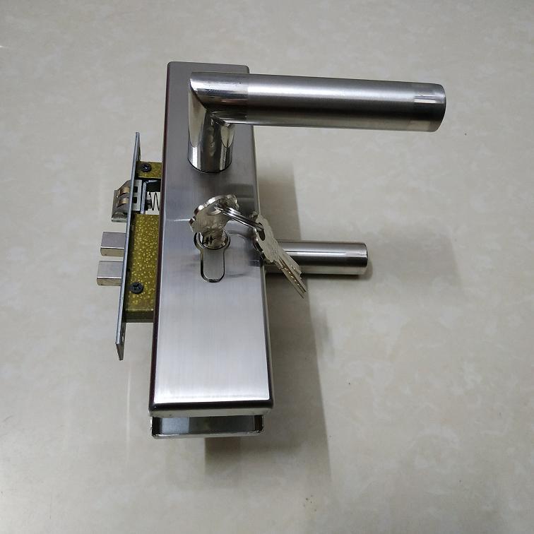 工程款式不锈钢室内执手锁 50双舌房门插芯锁 卧室现代简约门锁