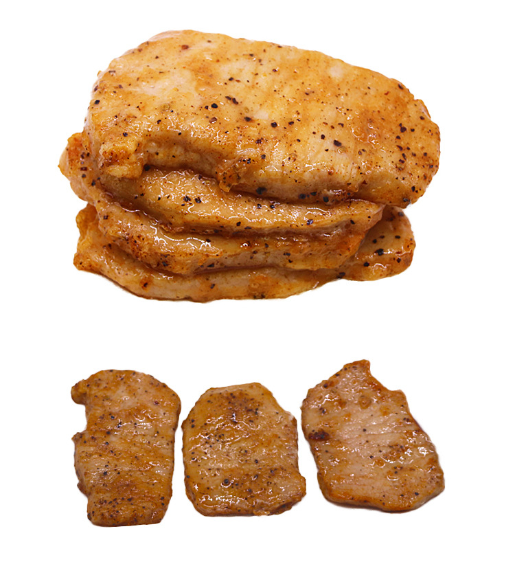 脆皮猪排黑椒味半成品1kg 猪排 猪里脊肉冷冻西餐 调理猪排商用