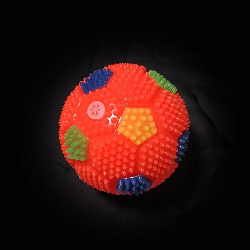 Luminous Football New Luminous Colorful Jumping Football Yiwu Children's Luminous Toys Stall Wholesale