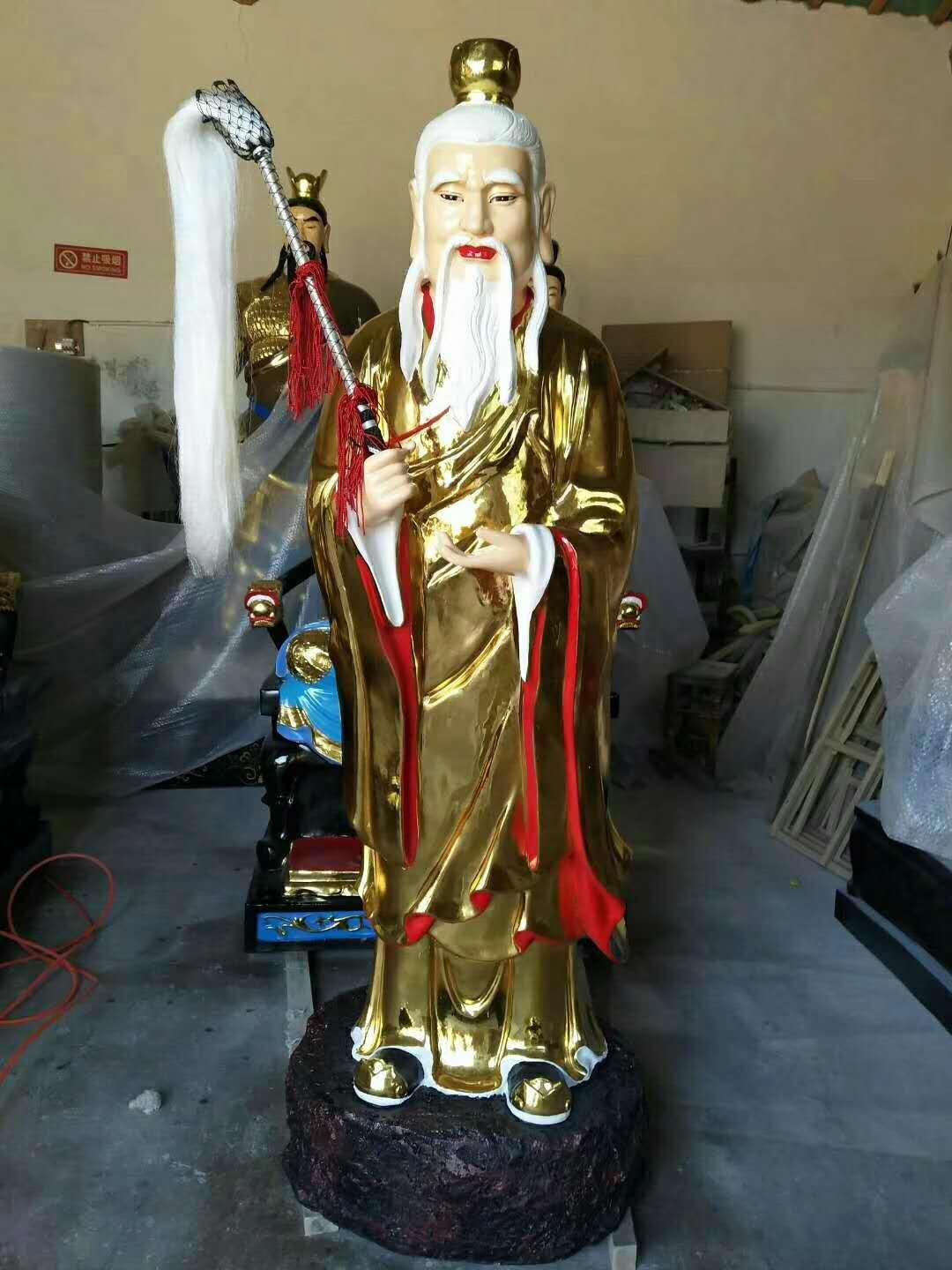 太白金星神像 骑牛老君神像道祖神像树脂铜塑河南佛像厂直销