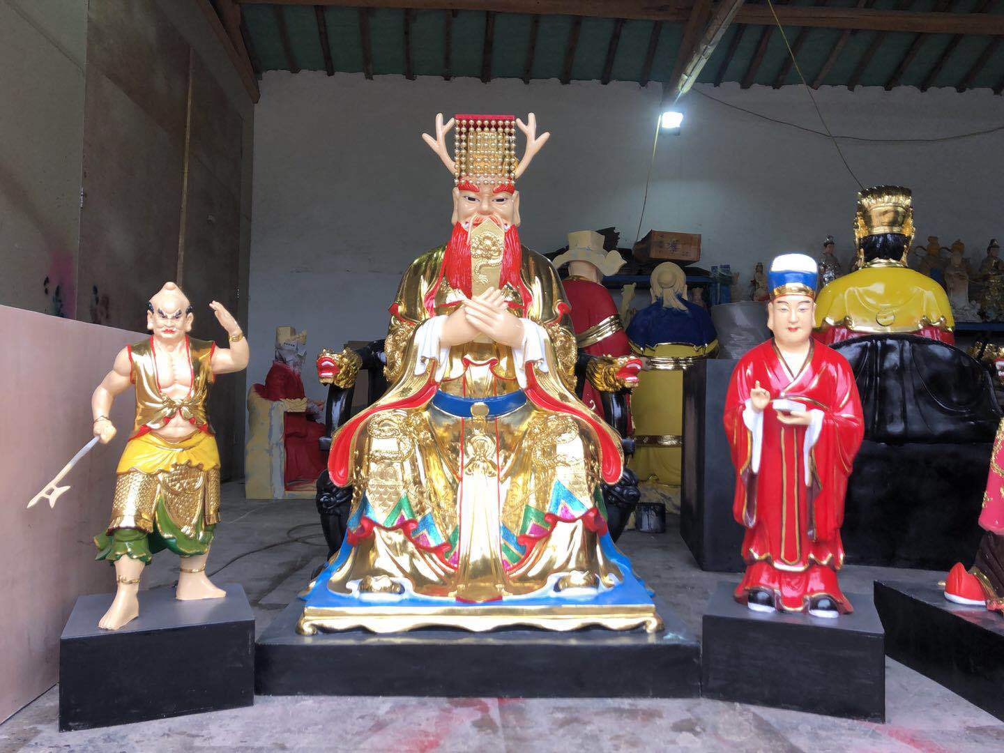 东海龙王神像 四海龙王神像 北海龙王树脂神像善缘佛像厂直销