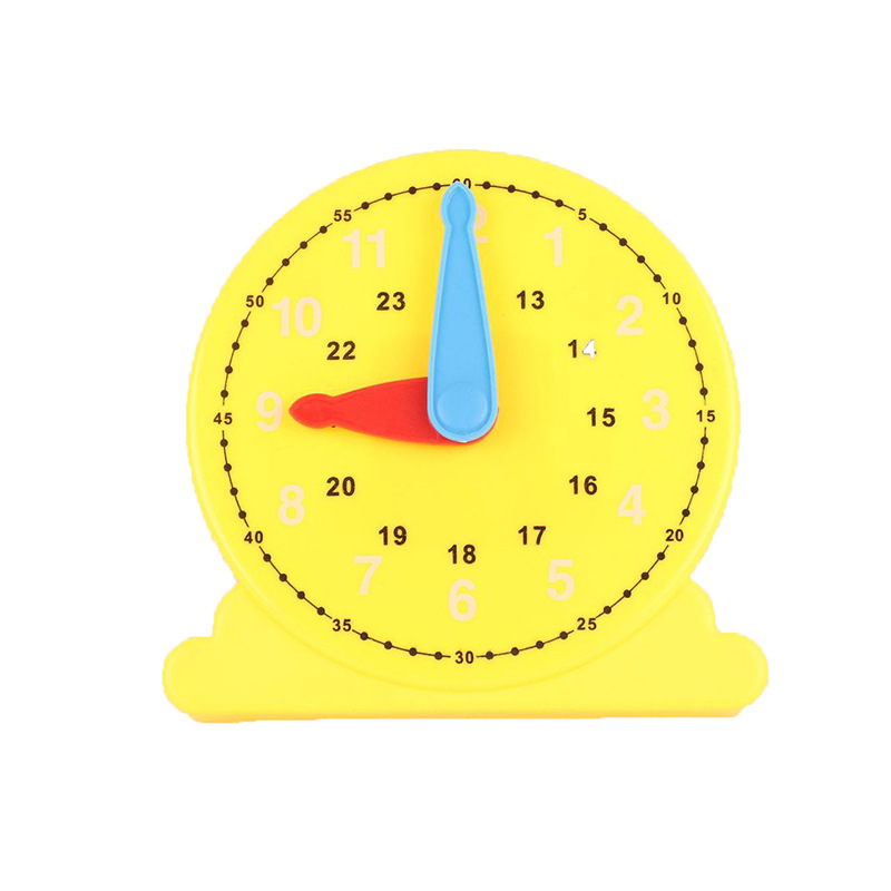 儿童科教玩具时钟教具两针联动时钟儿童认知时间大号钟表模型赠品