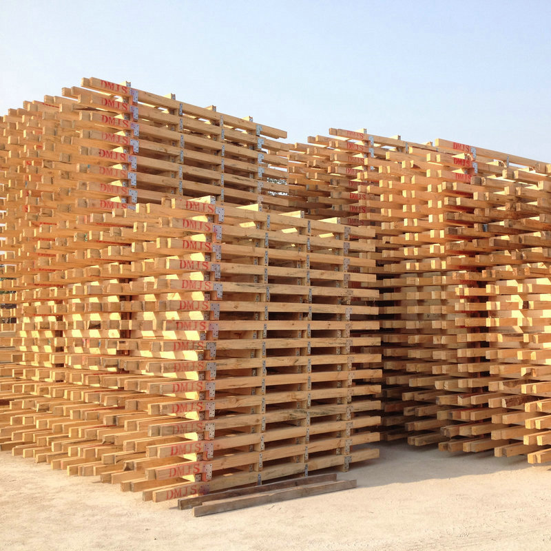 厂家批发不锈钢开屏卷松木 定制多规格钢卷免熏蒸开屏木架