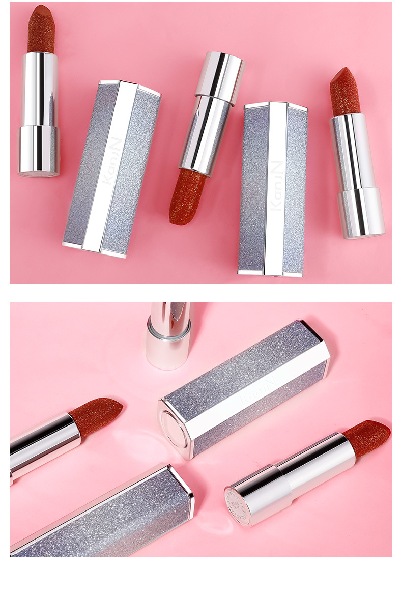 韩佳妮星空晶钻口红保湿滋润变色口红温变不易掉色彩妆厂家代发