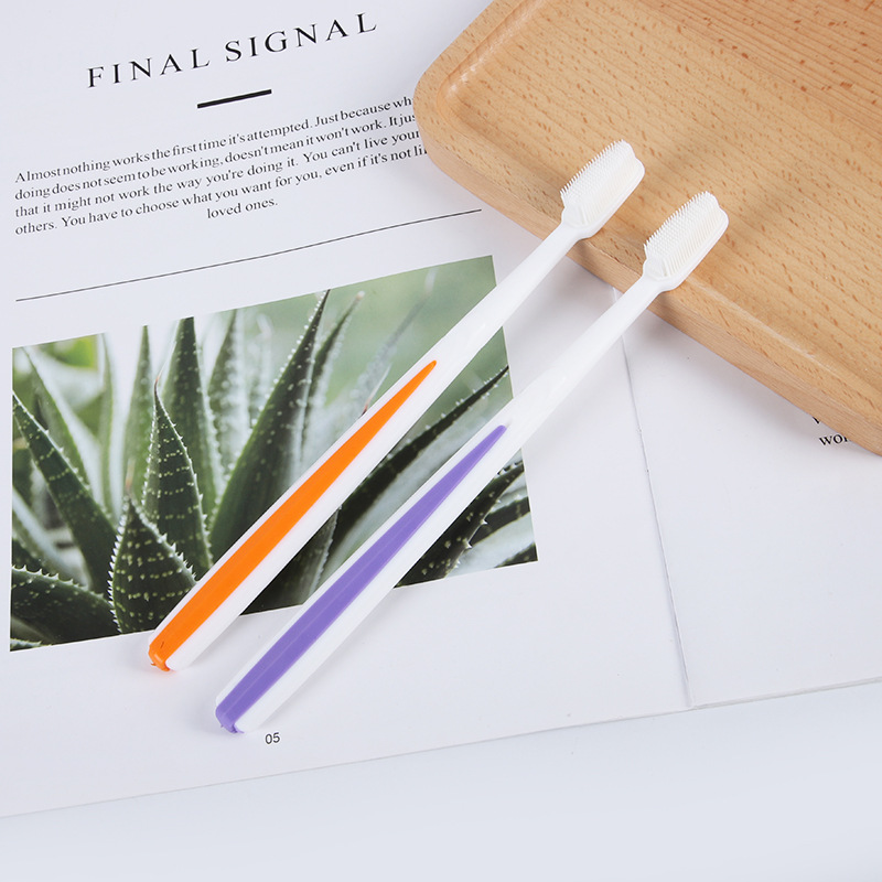 品质货源 齿贝尔纳米护龈牙刷两支装 家用旅行出差牙刷零售批发