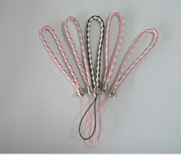 供应金色环保手机吊绳扣龙虾扣,公仔手机吊绳,情侣手机挂绳