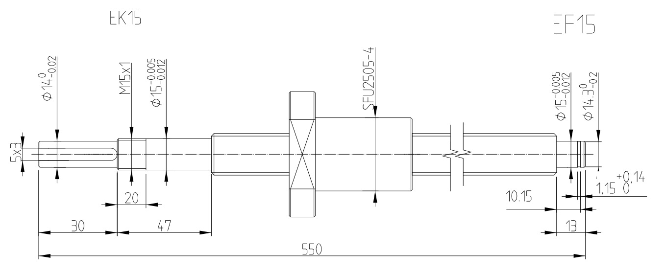 丝杆加工需要提供加工详细图纸 我们根据客户提供的图纸来加工丝杆