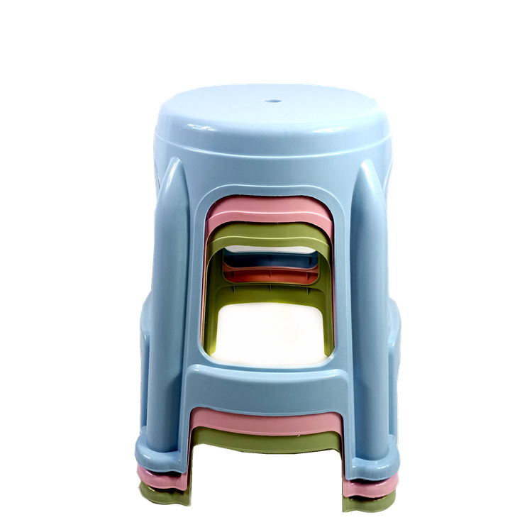 厂家直销家用塑料凳子成人时尚简约加厚圆凳子简约椅大排档高板凳