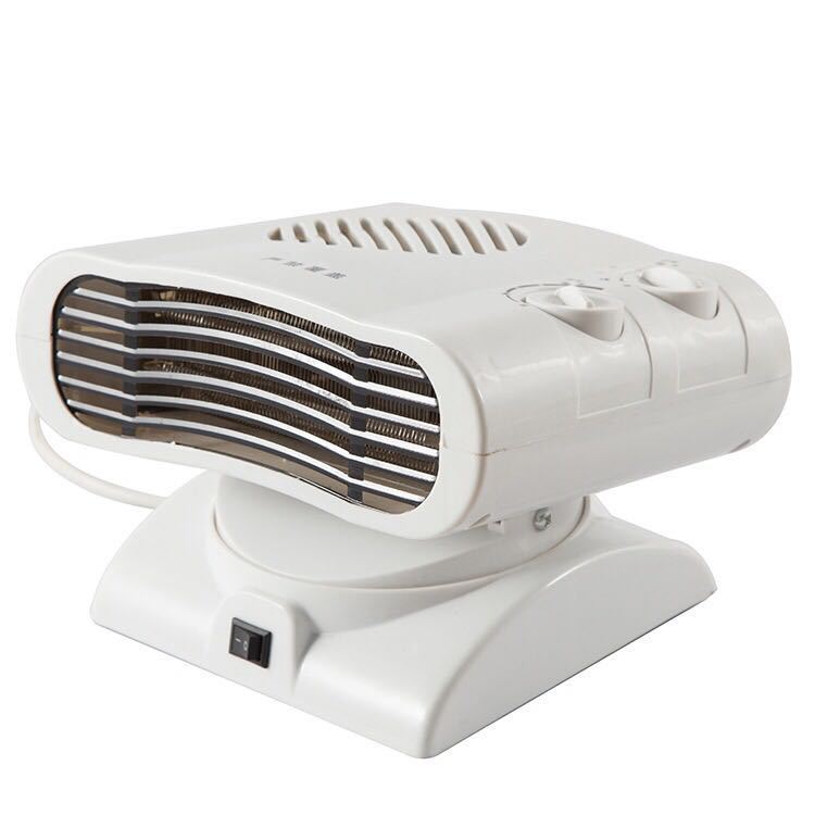 迷你摇头暖风机旋转风扇冷暖两用取暖器家用节能室内小型空调冬季