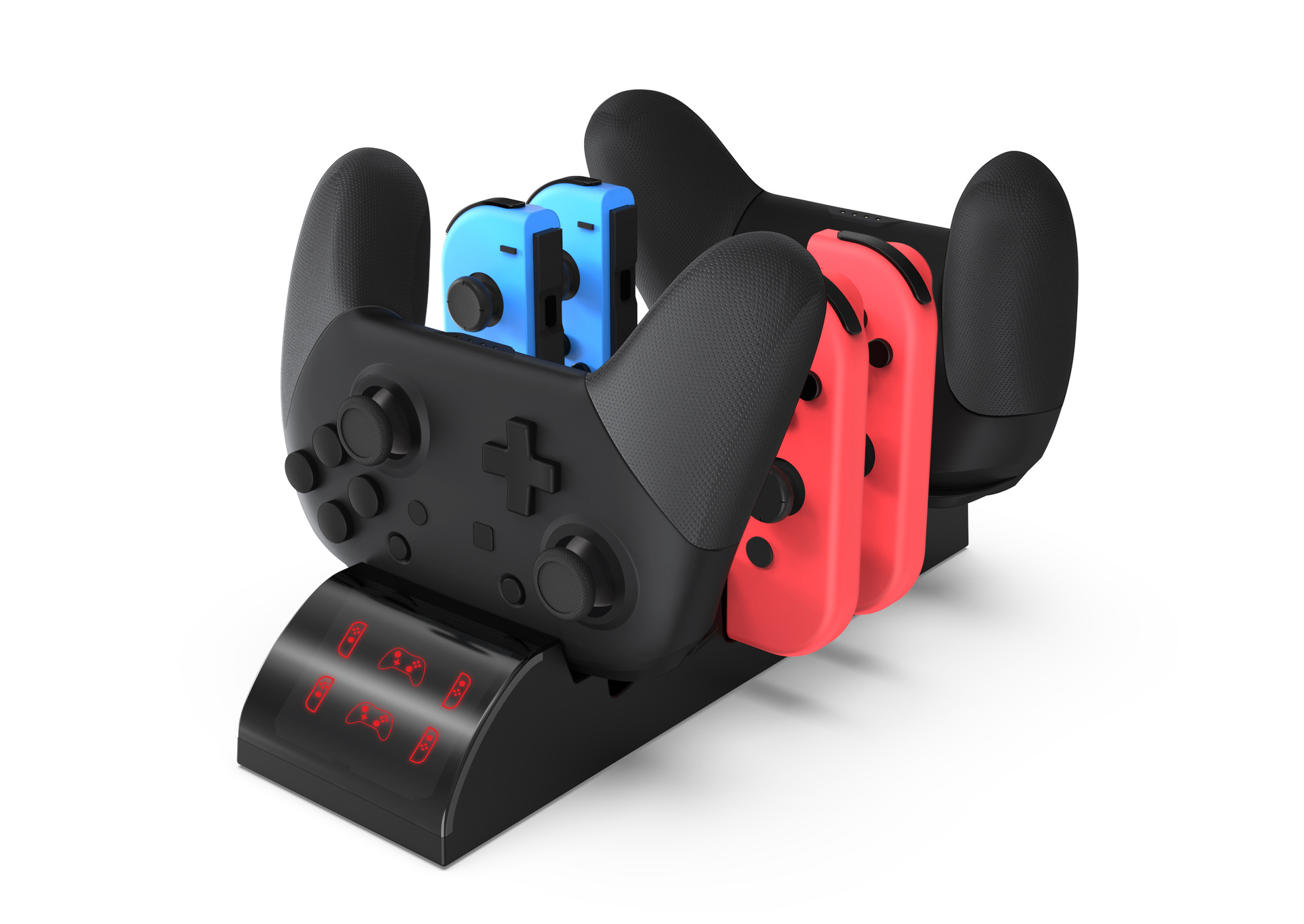 任天堂switch手柄座充joy con六合一多功能ns左右小手柄充电器