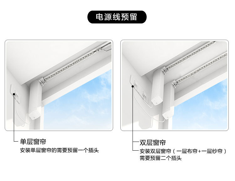 杜亚电动窗帘电机开合帘dt52e-45w/75w型号电机河南郑州批发工厂