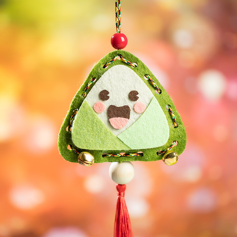 端午节手工diy材料包儿童幼儿园手工制作不织布粽子香包布艺挂