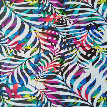 厂家直营针织面料锦纶泳衣运动面料数码印花布瑜珈服束身衣