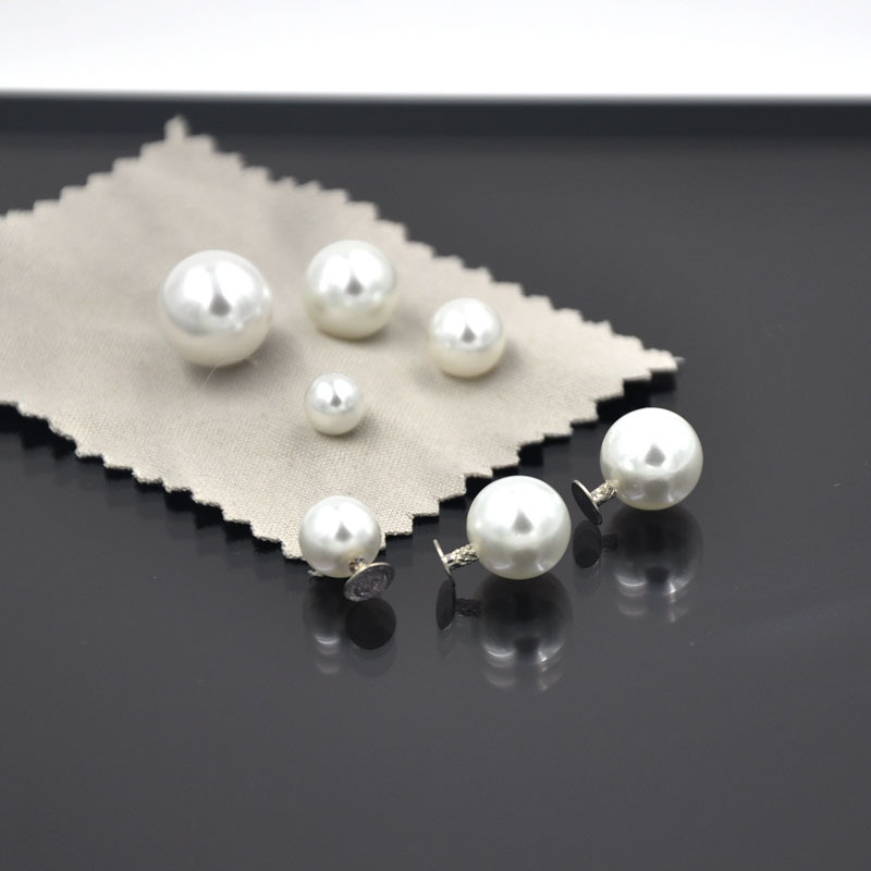 Handmade Pearl DIY Garment Accessories Half Hole Bead Rivet Headdress Shoes and Hats Pearl Attaching Machine Pineapple Nail Accessories Fixing Material