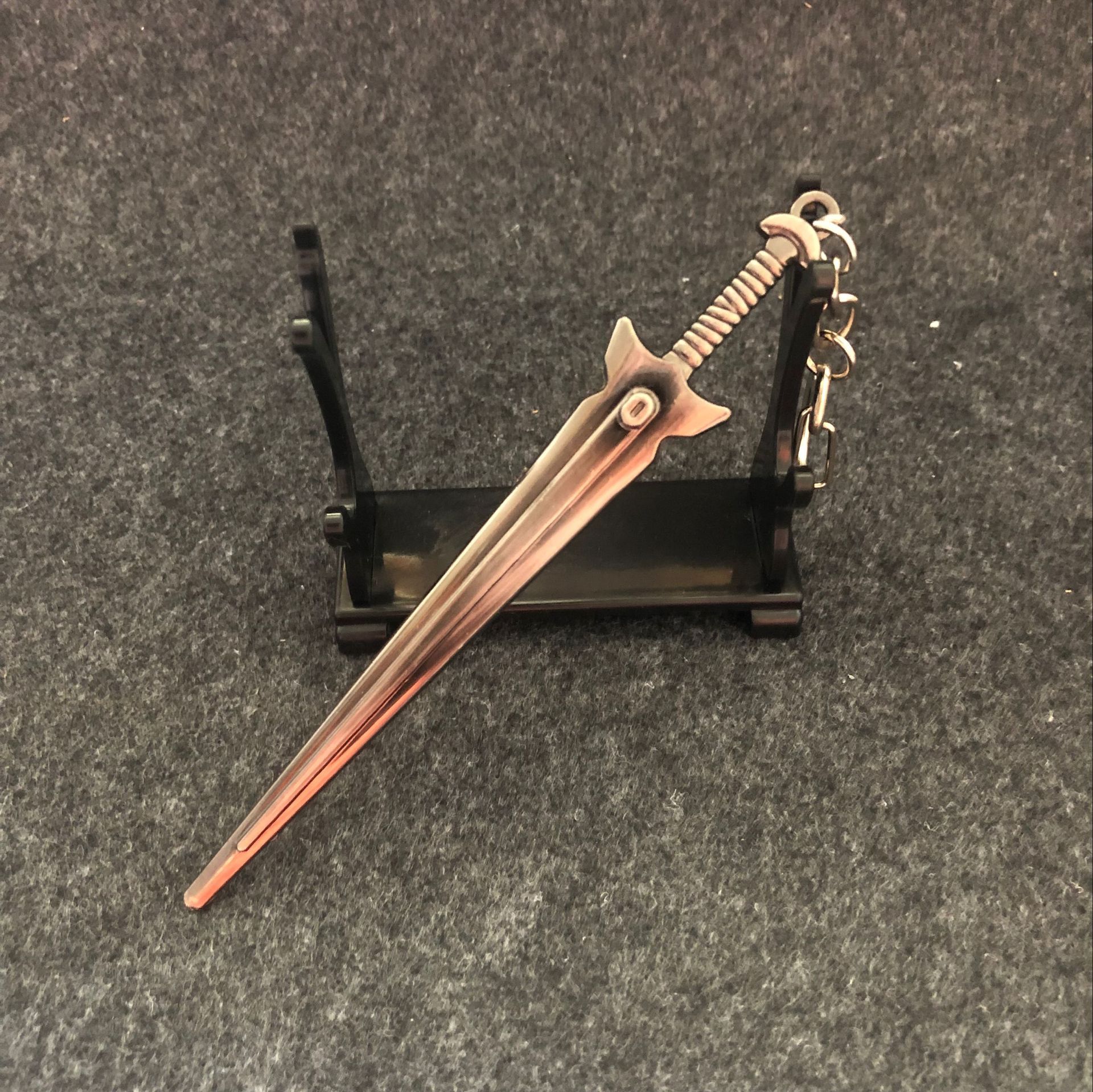 12cm 风云绝世好剑 雪饮狂刀 模型合金钥匙扣挂件配饰礼品