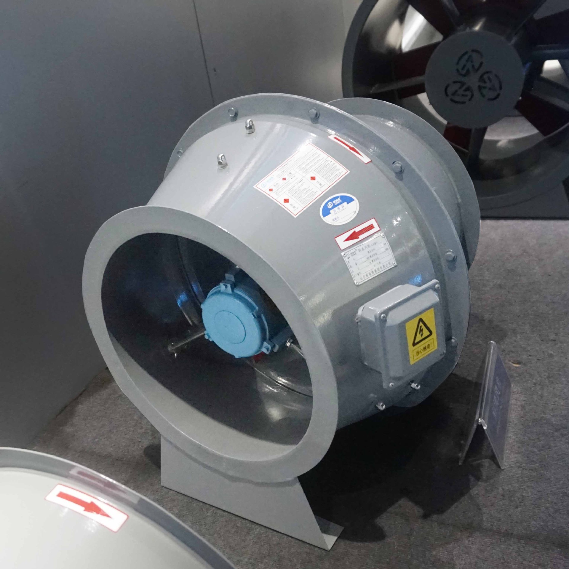 通用轴流风机 消防工业厂房商场排烟混流斜流通风机  输送气体的种类