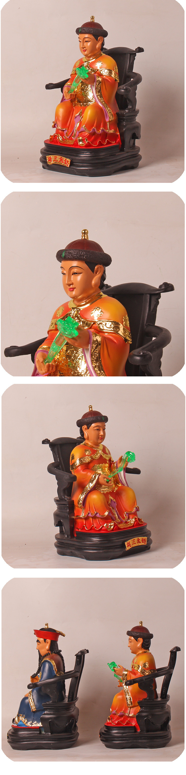 胡三太爷神像16寸树脂家用供奉彩绘四大家族保家仙像