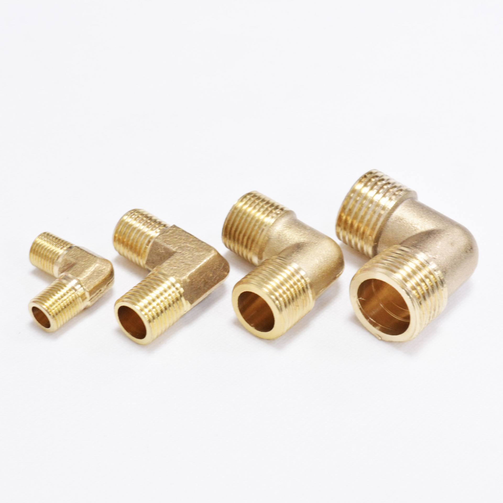 厂家直销黄铜外牙弯头90度外丝弯头直角管固转换接头来样定制