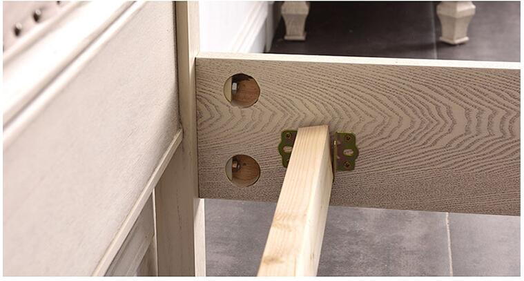 欧式复古雕花双人床1.8米法式仿古做旧美式实木床橡木软靠公主床