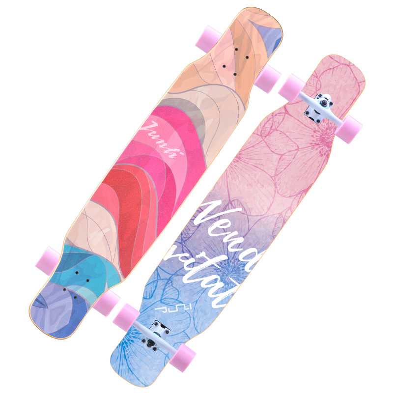 Long Board Four-Wheel Skateboard Dance Board Road Walking Brush Street Scooter Professional Male and Female Adult Dancing Board