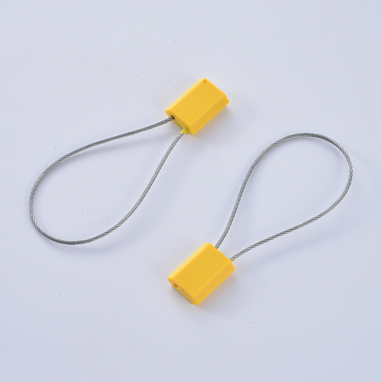 定制铅封施封锁 一次性钢丝封六角钢丝 铅封集装箱抽紧式钢丝封条