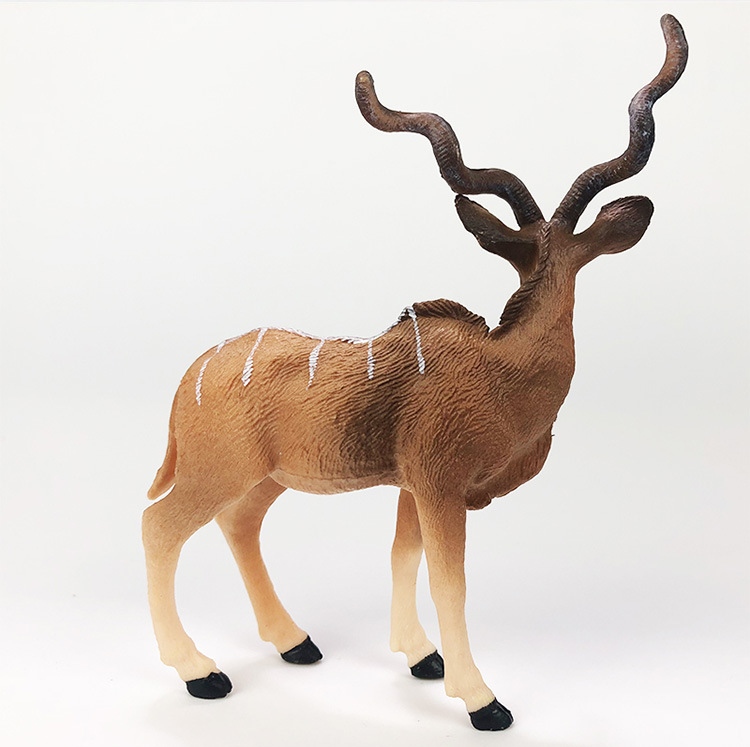 实心仿真野生动物模型 旋角羚羚羊藏羚羊非洲羚羊儿童认知摆件