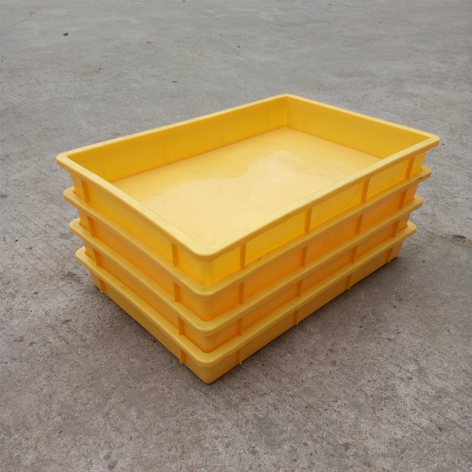 直销2号塑料浅盘 塑胶方盘 养殖黄粉虫胶盘 车间周转盘