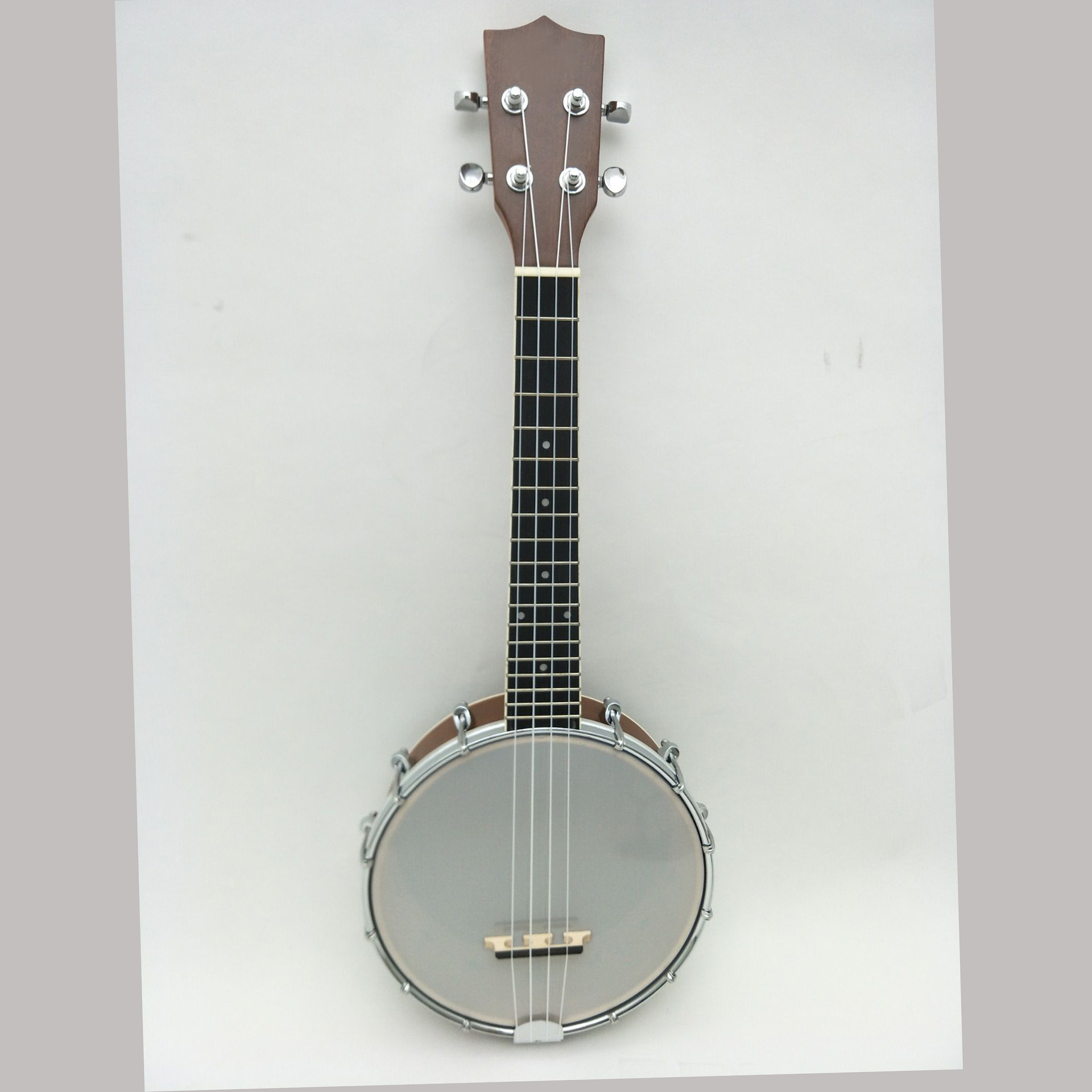 西洋民族乐器原木色沙比利四弦班卓琴 练习演奏斑鸠琴弹拨琴banjo