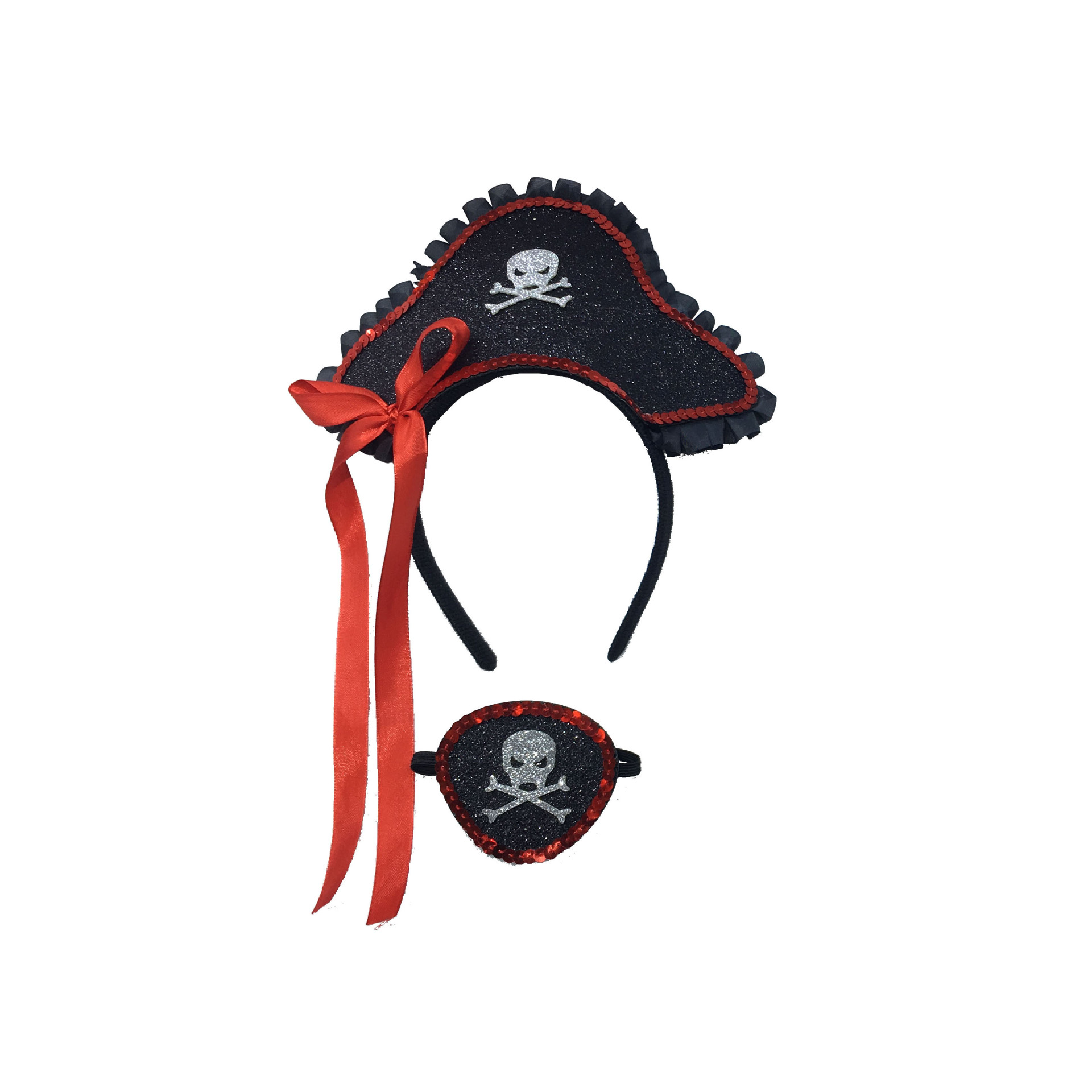 万圣节化装舞会装儿童海盗套装加勒比海盗帽子武器装扮独眼龙