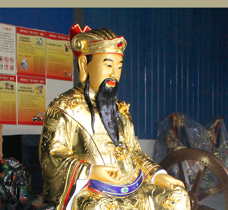 厂家直销玻璃钢车神菩萨神像出入平安寺庙家用供奉佛像摆件可定制