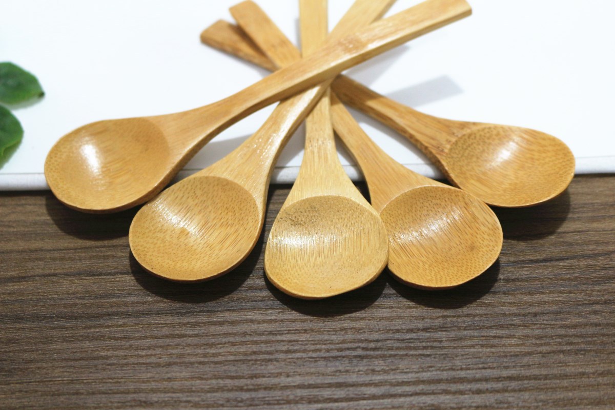 厂家直销 迷你汤勺 竹制儿童餐具 竹餐具 调味勺 定制logo