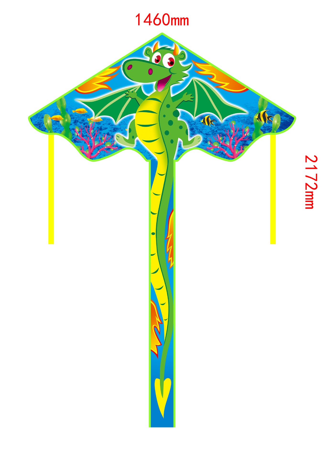 2米卡通风筝10种图案搭配发货,瓢虫:140*130*130,鹦鹉:140*120*130