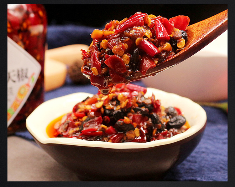 坛坛乡 豉香朝天椒280g*12瓶 一箱正宗湖南长沙辣椒酱烹饪炒菜