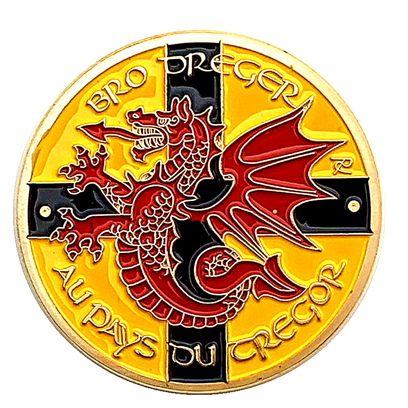 代发 定制飞龙徽章镀金纪念章 收藏工艺定制logo金币硬币纪念币