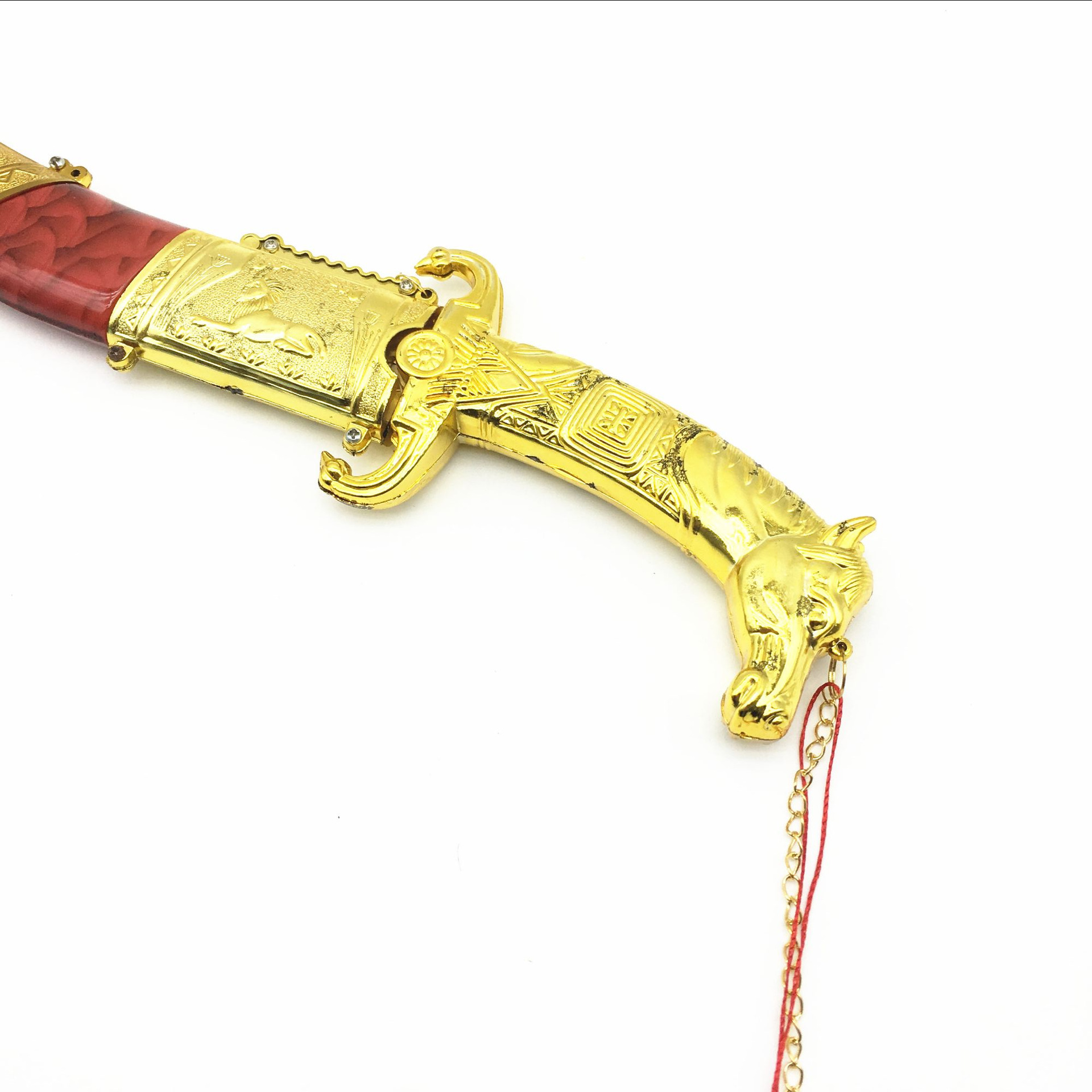 成吉思汗 大号 马头弯刀 内蒙古特色工艺品刀剑 送礼促销未开刃