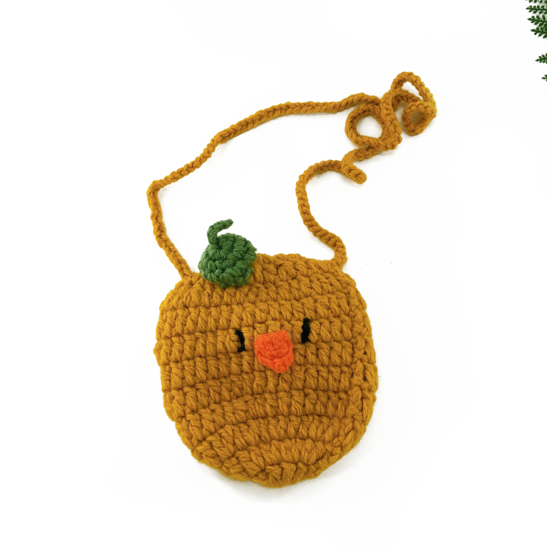 2019新款儿童手工绣花小鸡毛线包包卡通超可爱零食包零钱包