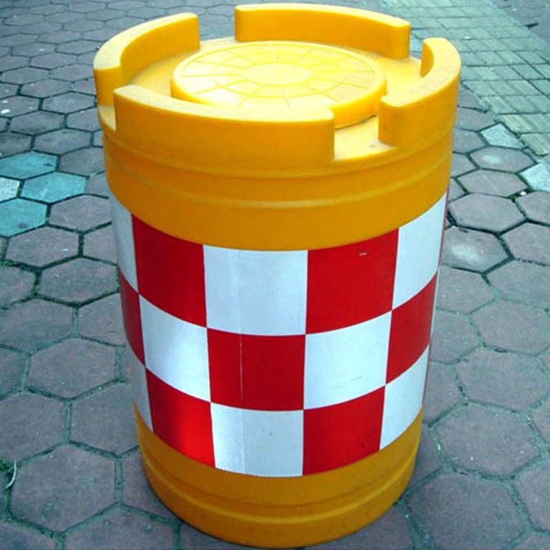 供应防撞桶 道路防撞桶塑料反光贴防晒圆柱型 施工道路护栏围挡