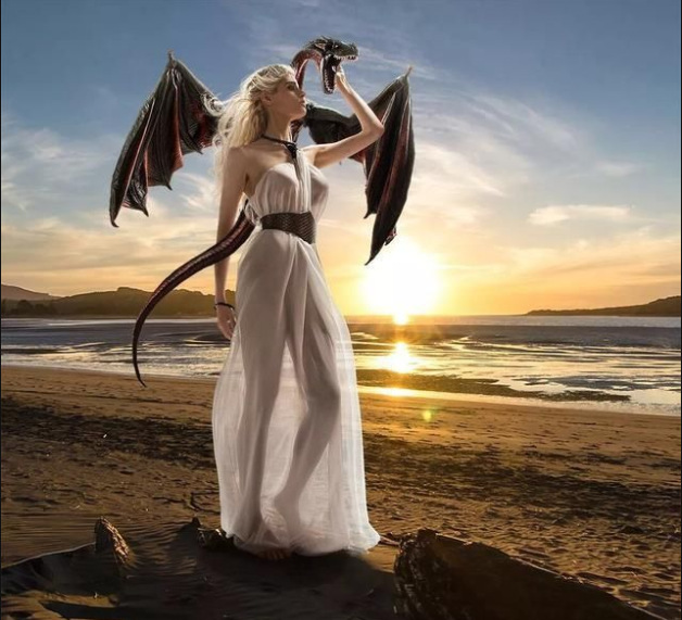 万圣节权力的游戏 cosplay 冰与火之歌 龙母 丹妮莉丝&mi现货